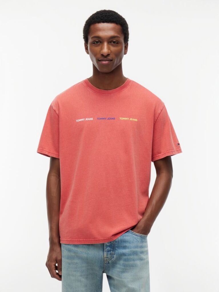 Red Repeat Logo T-Shirt  Men