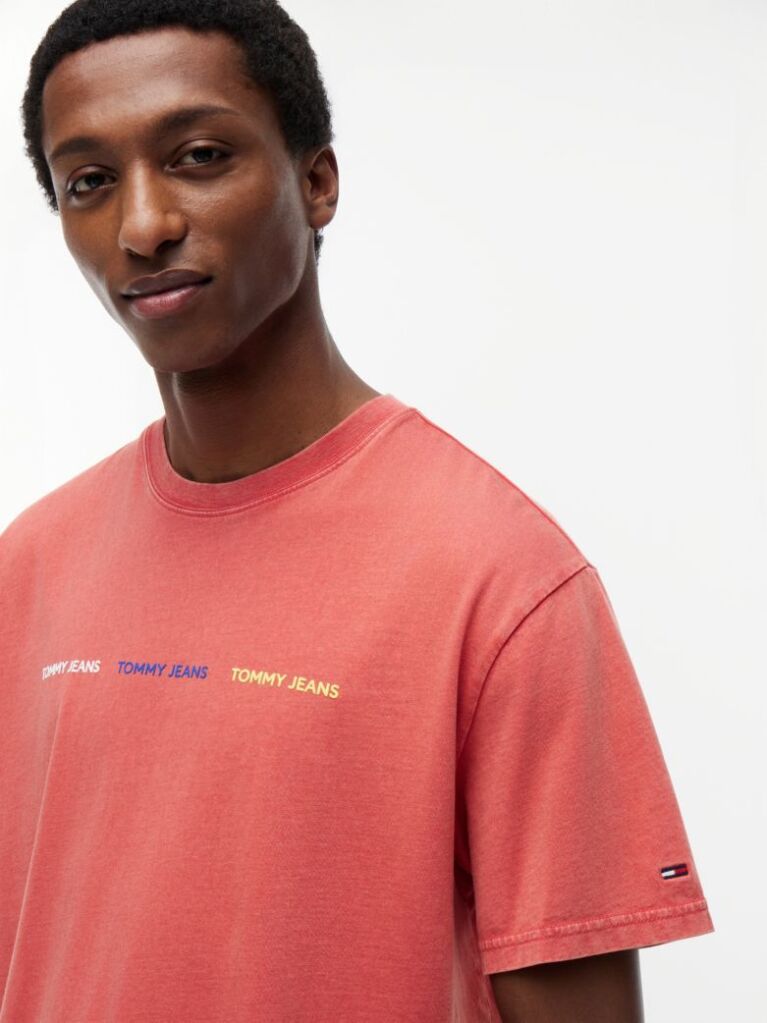 Red Repeat Logo T-Shirt  Men
