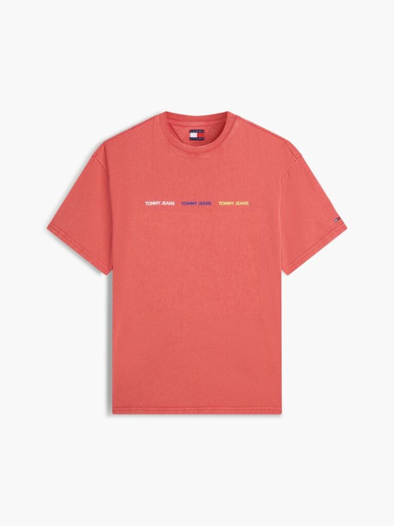 Red Repeat Logo T-Shirt  Men