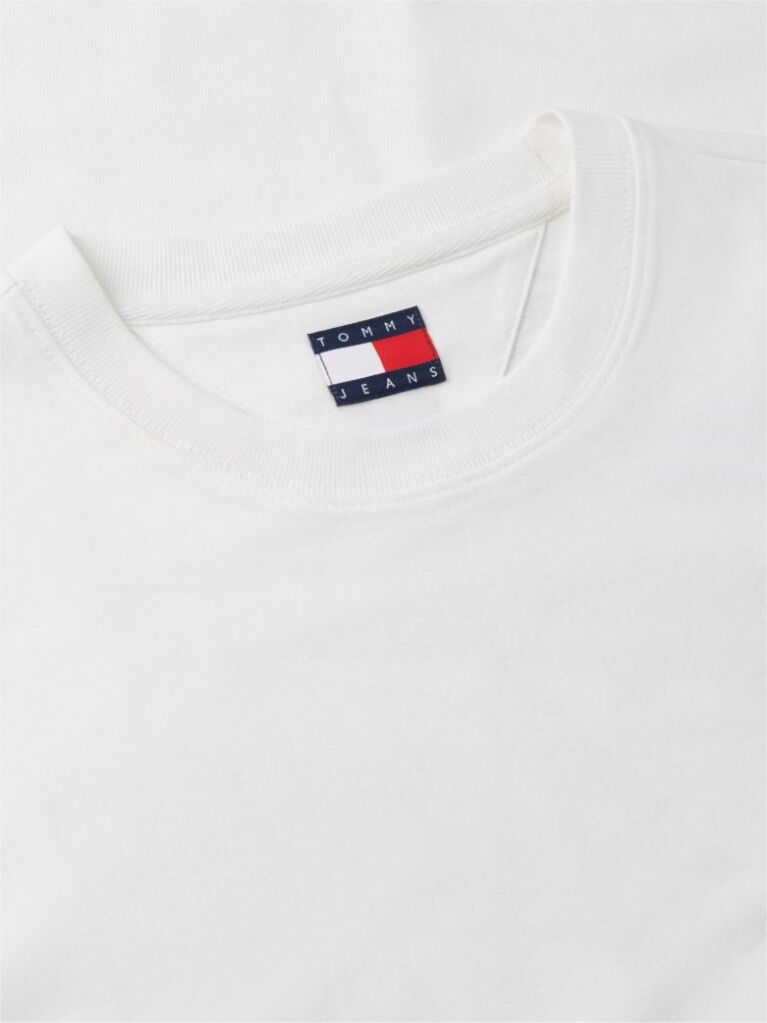 Άσπρο T-Shirt Σε Άνετη Γραμμή Με Σχέδιο Στην Πλάτη  Άνδρες