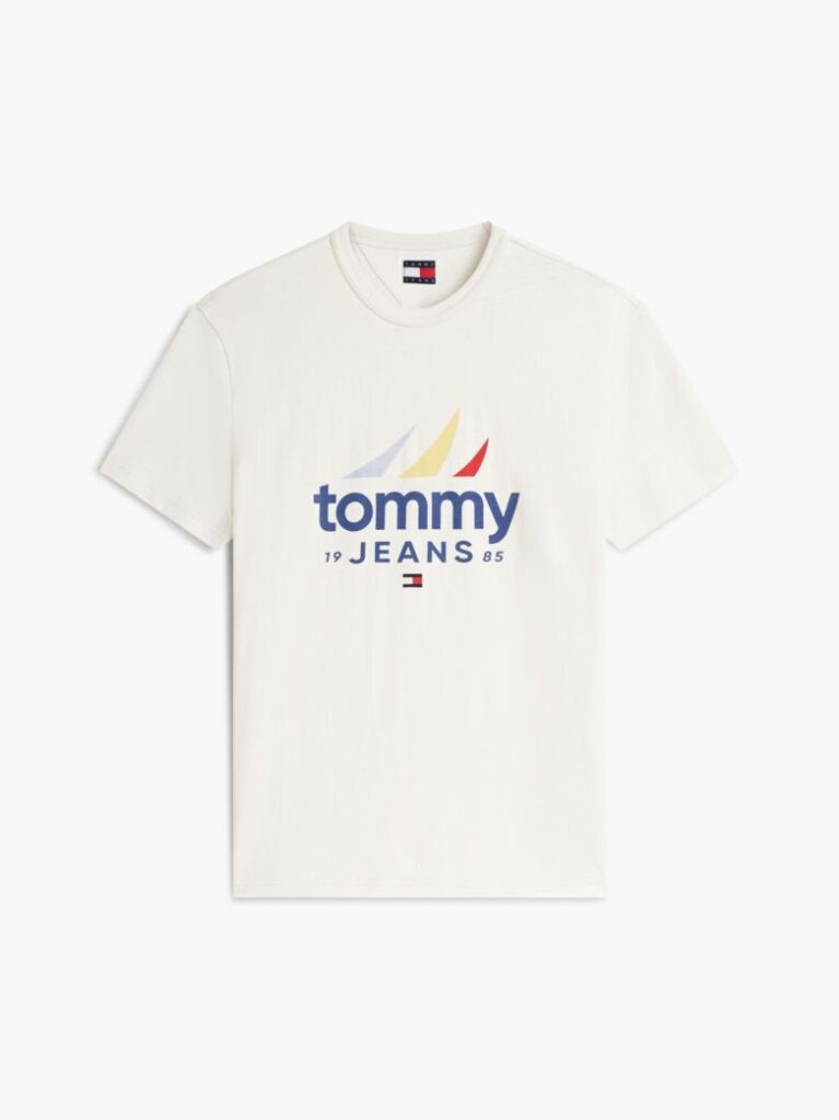 Μπεζ Βαμβακερό T-Shirt  Άνδρες