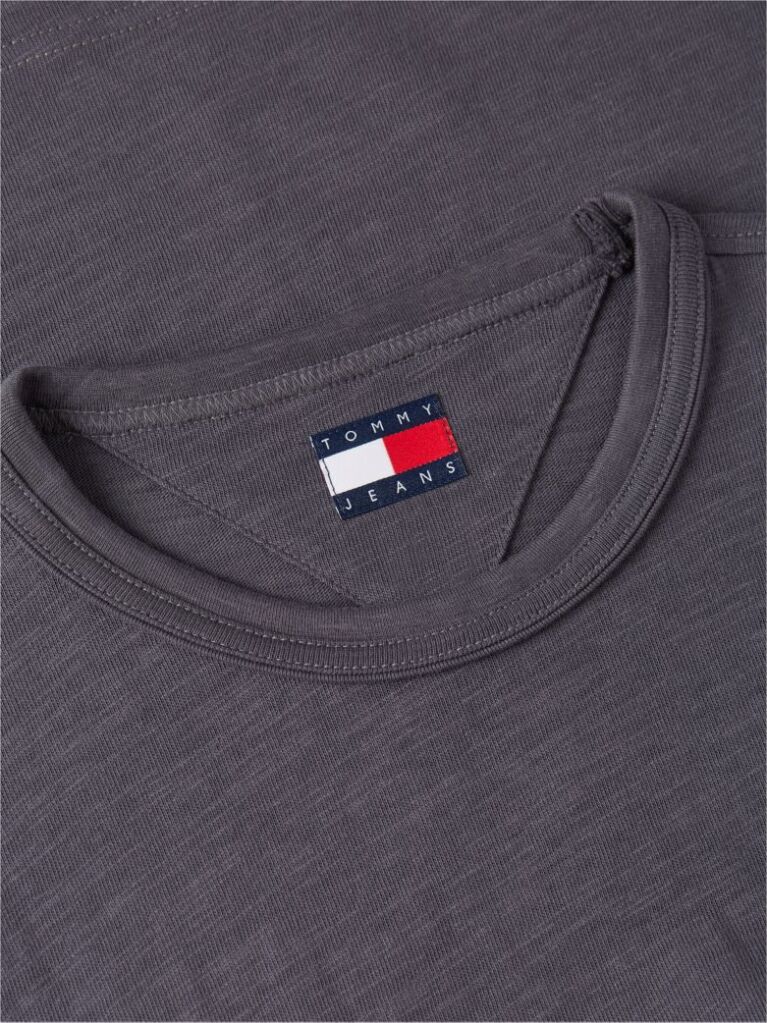 Γκρι T-Shirt Σε Άνετη Γραμμή Με Υφή Και Σχέδιο Στην Πλάτη  Άνδρες