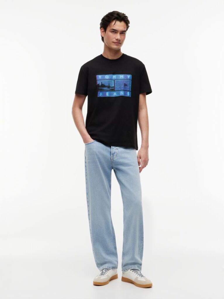 Μαύρο T-Shirt Με Σχέδιο  Άνδρες
