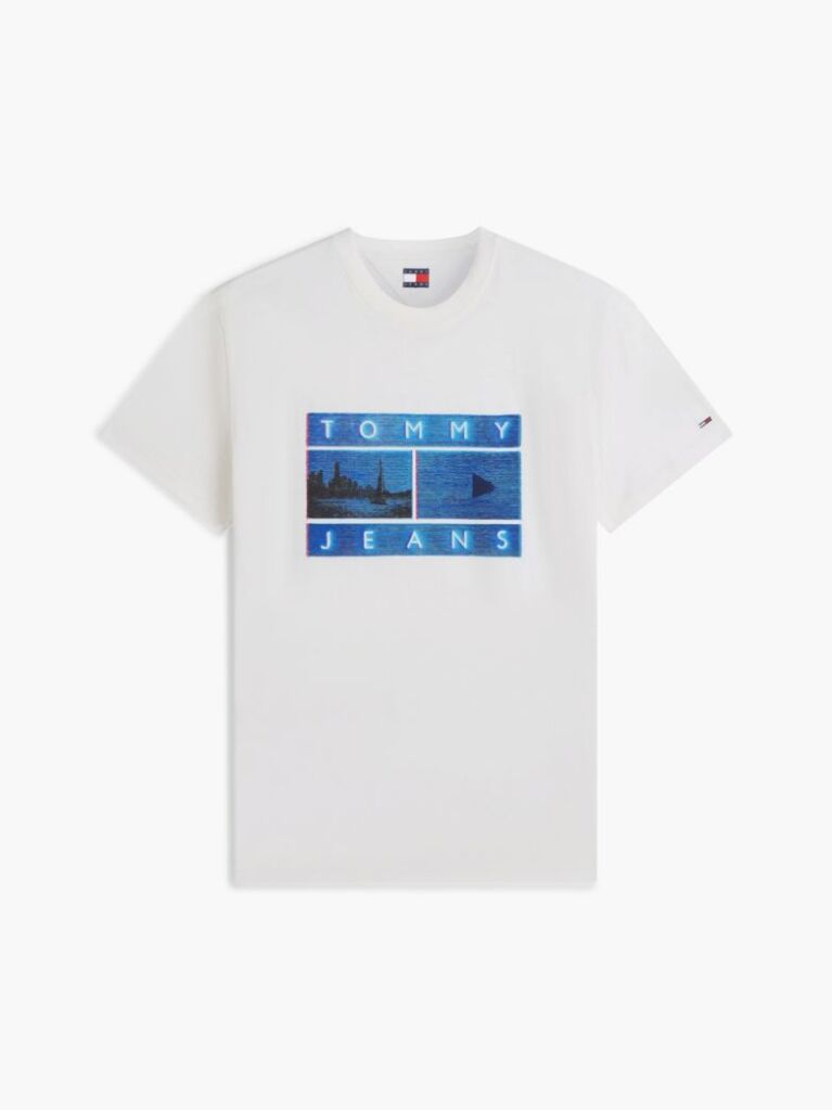 Άσπρο T-Shirt Με Σχέδιο  Άνδρες