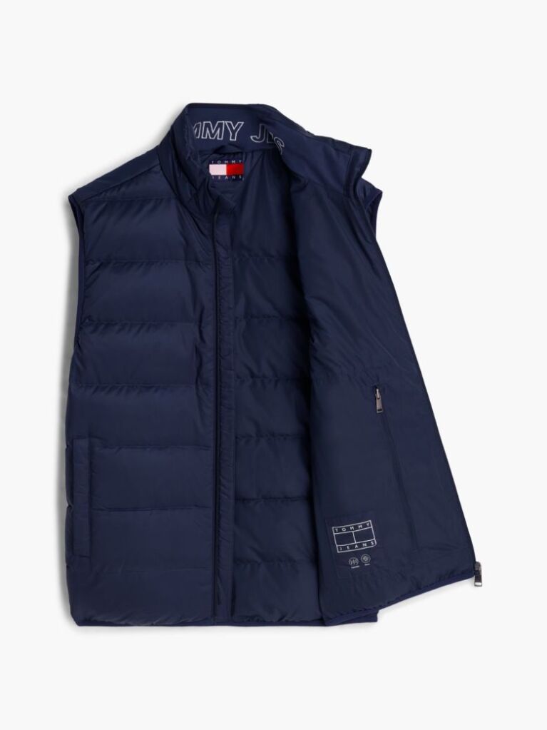 Blue Lightweight Ripstop Packable Down Gilet  Men