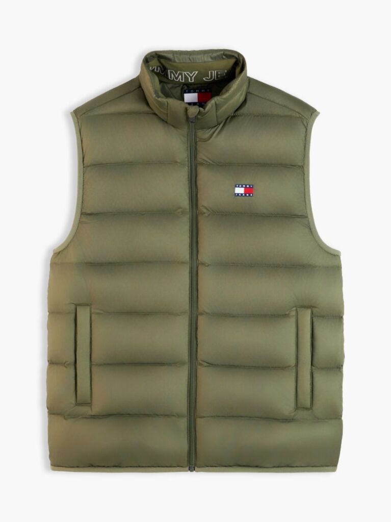 Green Lightweight Ripstop Packable Down Gilet  Men