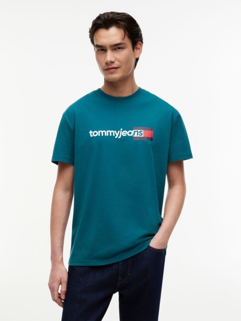 Πράσινο Βαμβακερό T-Shirt  Άνδρες