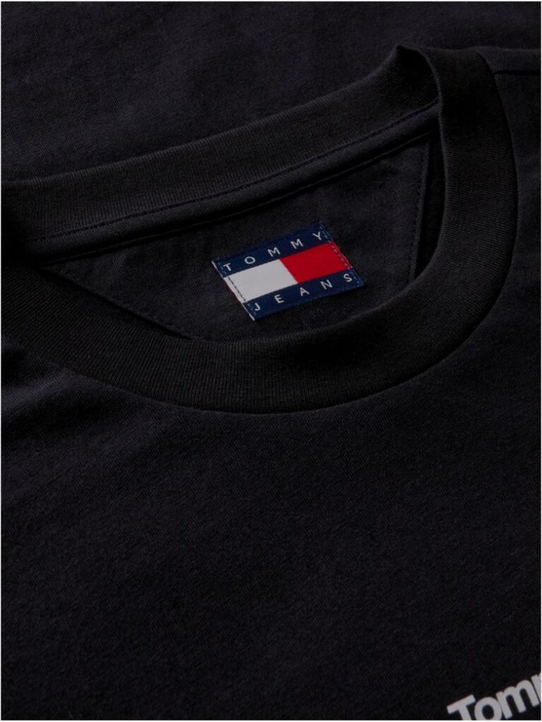 Black Logo Graphic Slim Crew Neck T-Shirt  Men