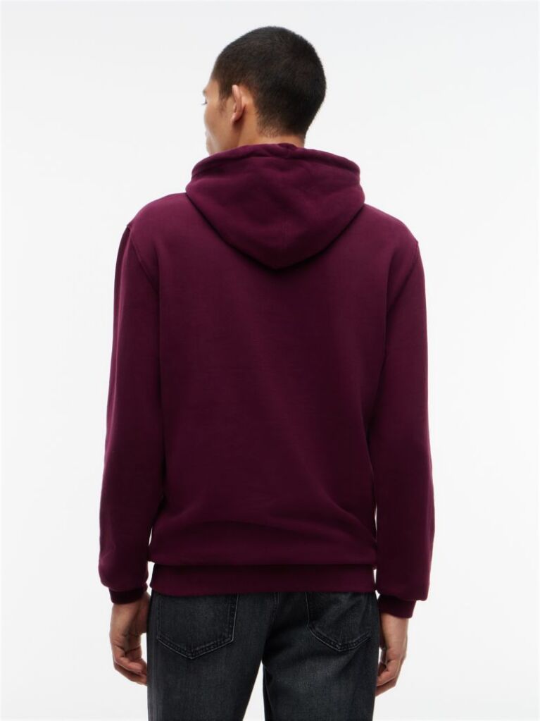 Μωβ Βαμβακερό Hoody Με Σημαιάκι Wavy  Άνδρες