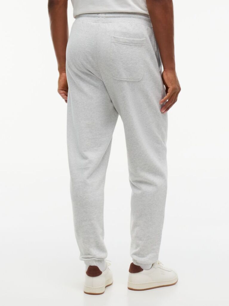 Grey Signature Logo Terry Cuffed Joggers  Men