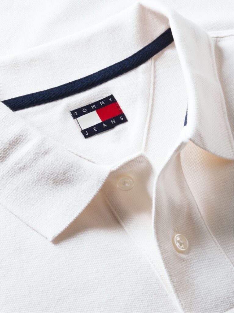 White Regular Fit Long Sleeve Polo Shirt  Men