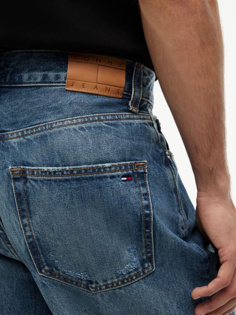 Denim Theo Distressed Loose Jeans  Men