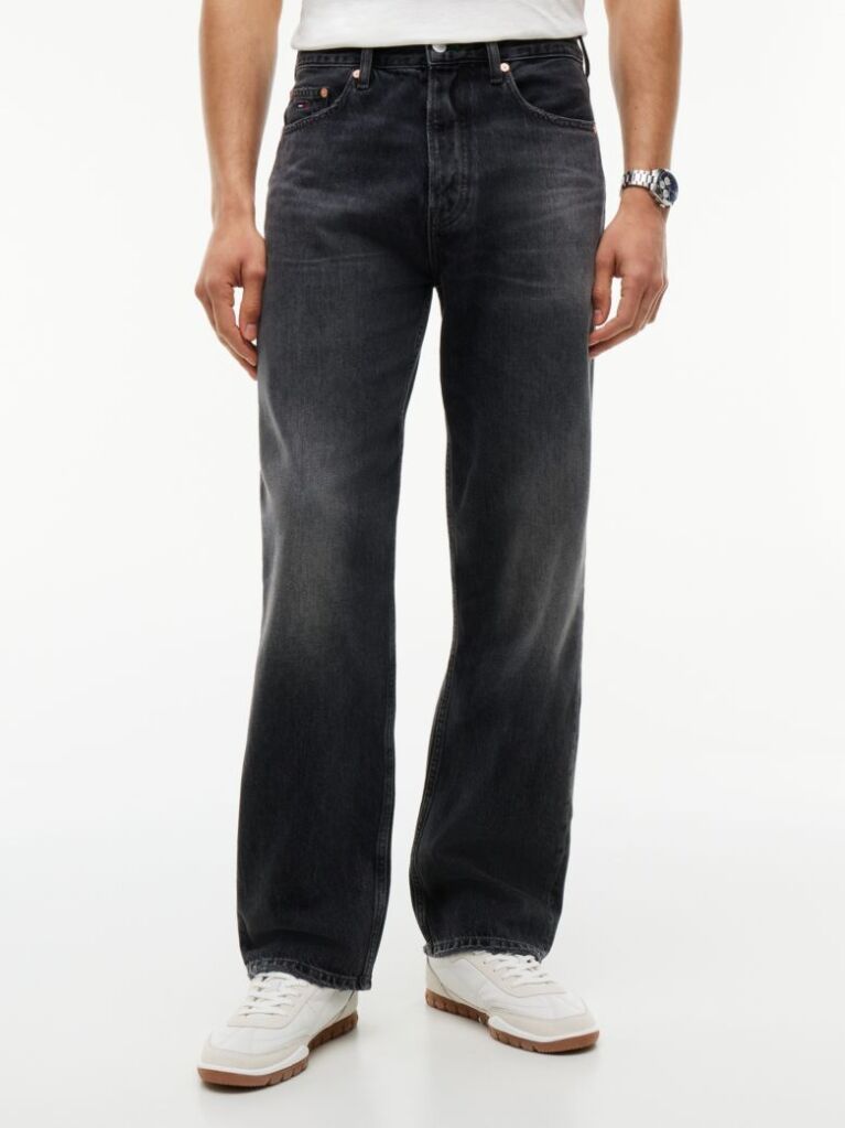 Denim Otis Straight Faded Black Jeans  Men