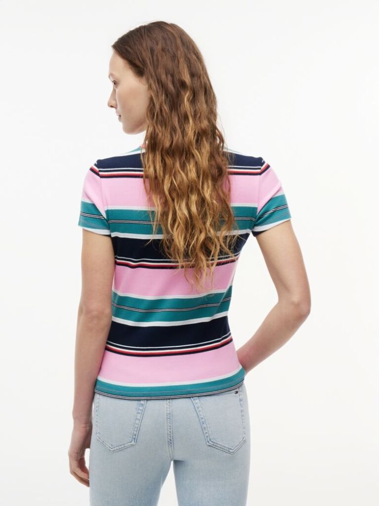 Multi Essential Ριμπ T-Shirt Σε Slim Γραμμή  Γυναίκες