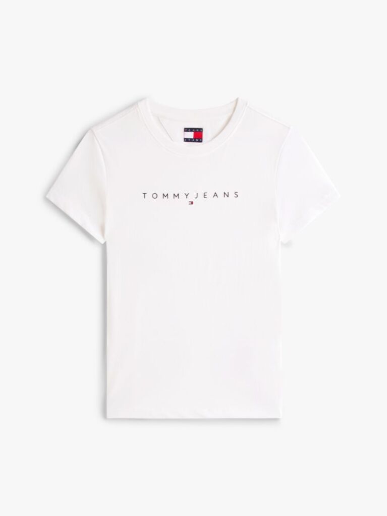 Άσπρο Essential Slim T-Shirt Με Λογότυπο  Γυναίκες