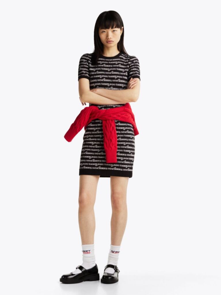 Multi Print Mini Jumper Dress  Women