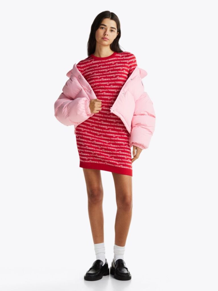 Multi Print Mini Jumper Dress  Women