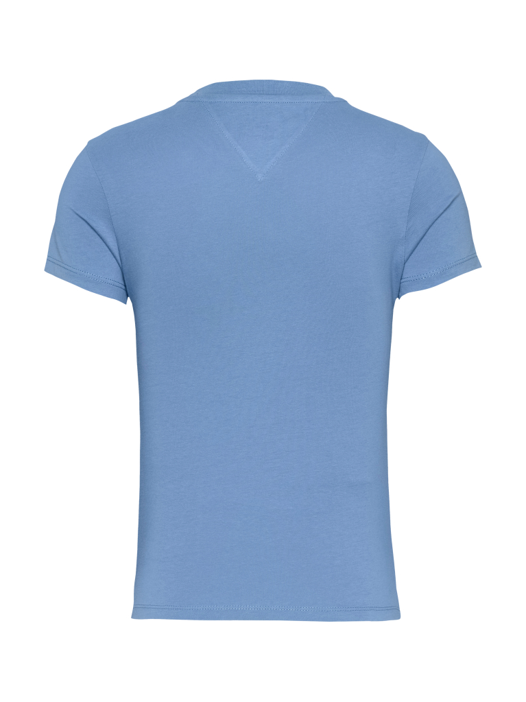 Blue Slim Fit Tonal Logo T-Shirt  Women