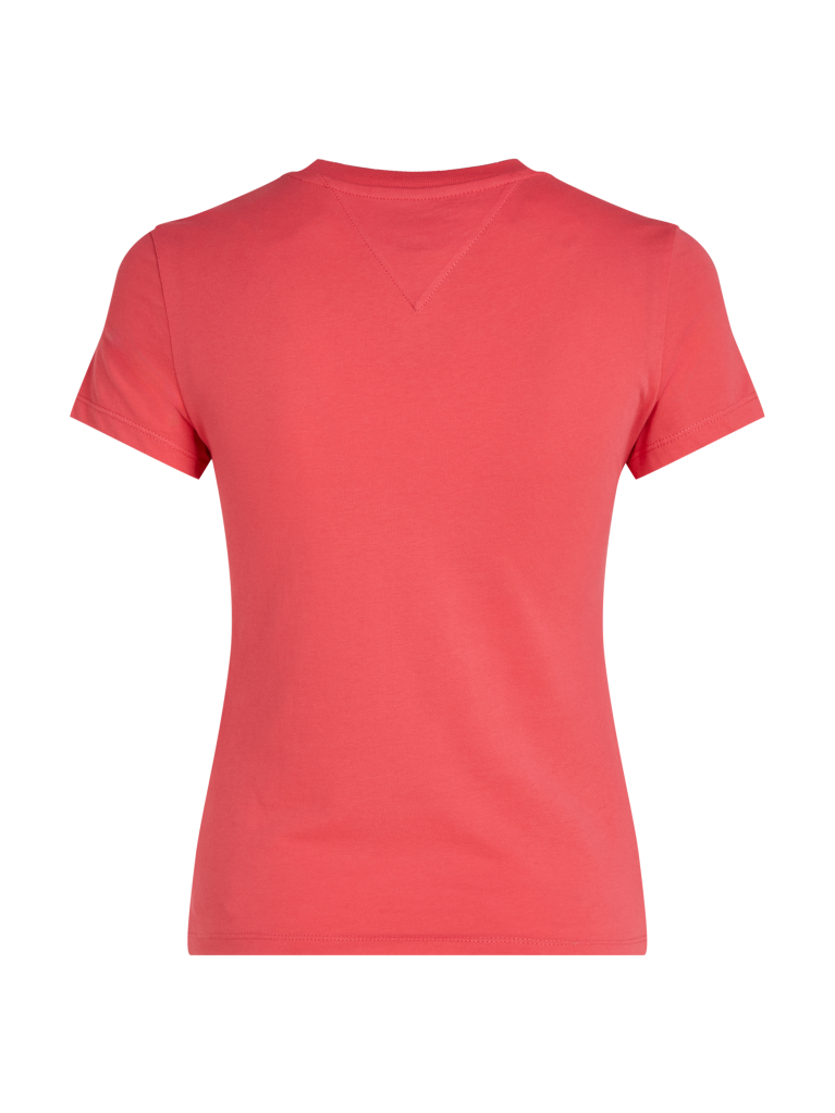 Ροζ T-Shirt Σε Slim Γραμμή Με Tonal Λογότυπο  Γυναίκες