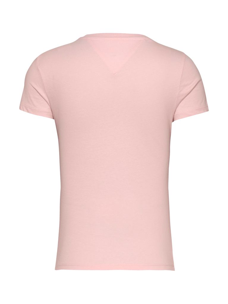 Ροζ Essential T-Shirt Με Λογότυπο Σε Slim Γραμμή  Γυναίκες