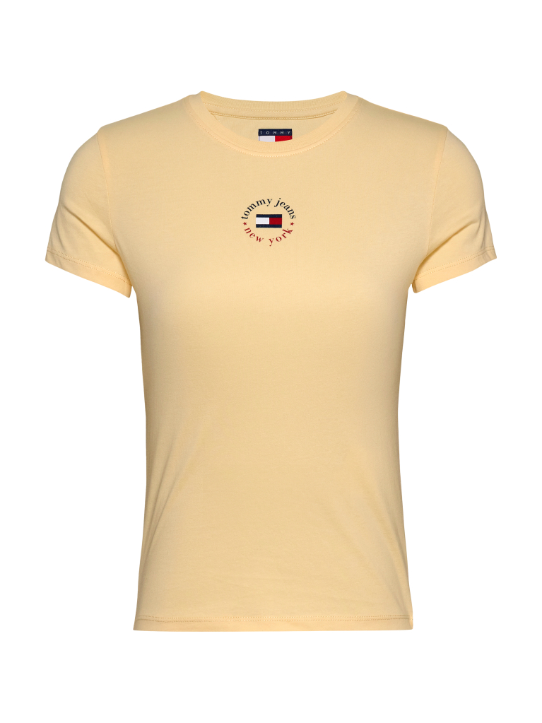 Κίτρινο Essential T-Shirt Με Λογότυπο Σε Slim Γραμμή  Γυναίκες