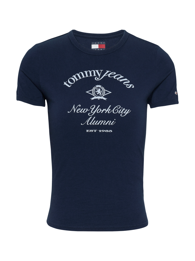 Blue Slim Fit NYC Logo T- Shirt  Women