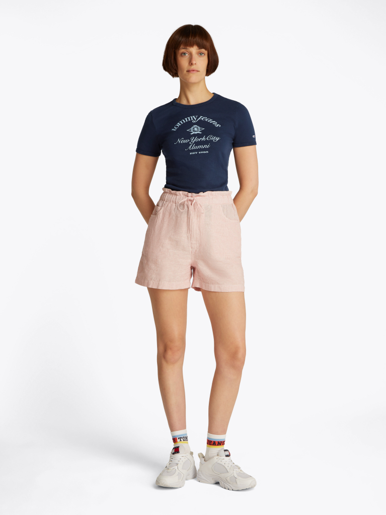 Blue Slim Fit NYC Logo T- Shirt  Women