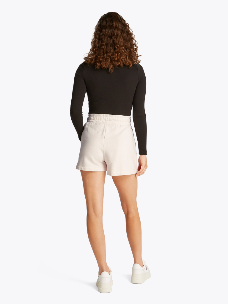 White Relaxed Sweat Shorts  Women