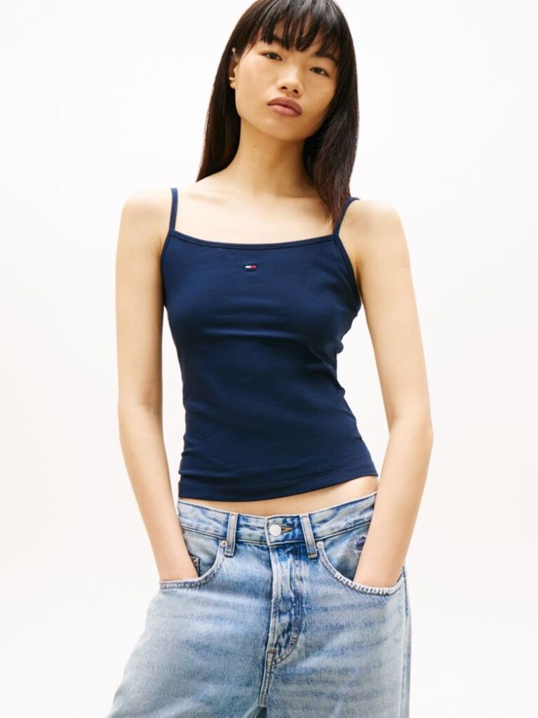 Blue Essential Strap Top  Women
