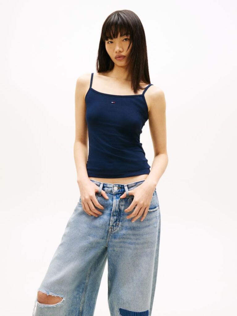 Blue Essential Strap Top  Women
