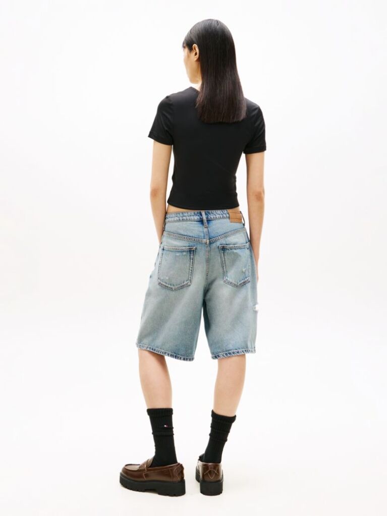 Μαύρο Αθλητικό Slim T-Shirt Με Λογότυπο  Γυναίκες