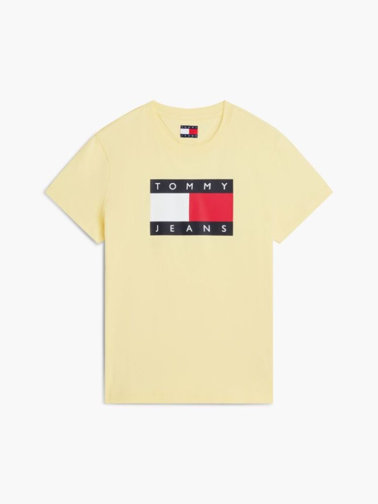 Yellow Tonal Tommy Flag T-Shirt  Women