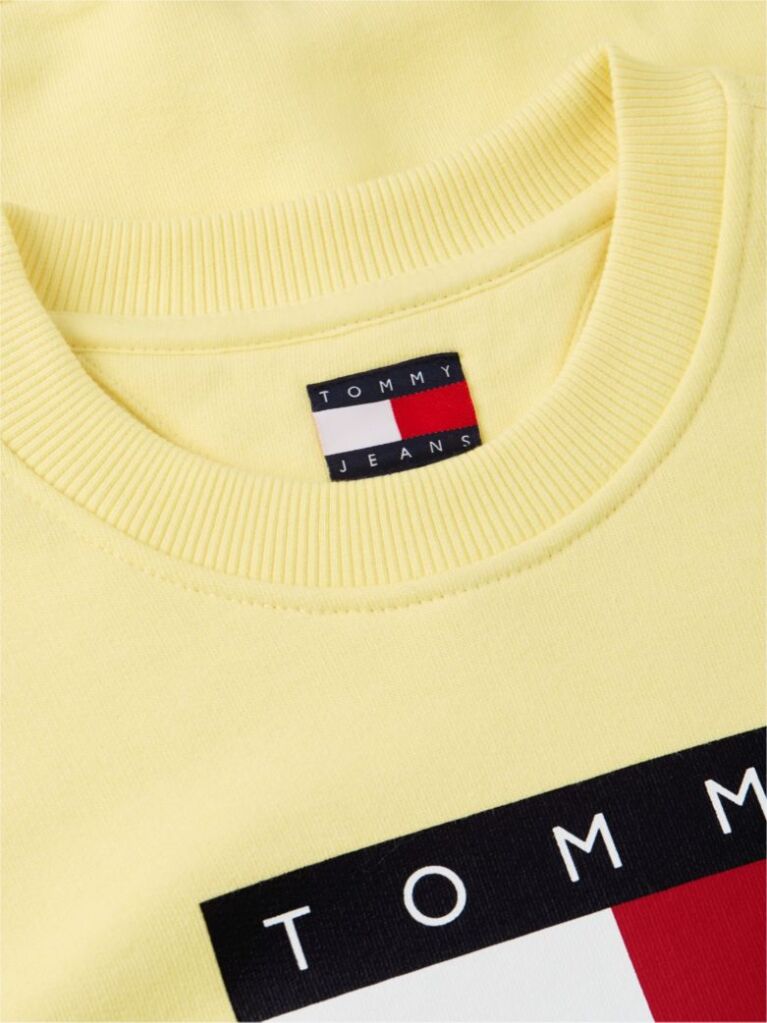 Κίτρινο Tonal Φούτερ Με Tommy Σημαία  Γυναίκες
