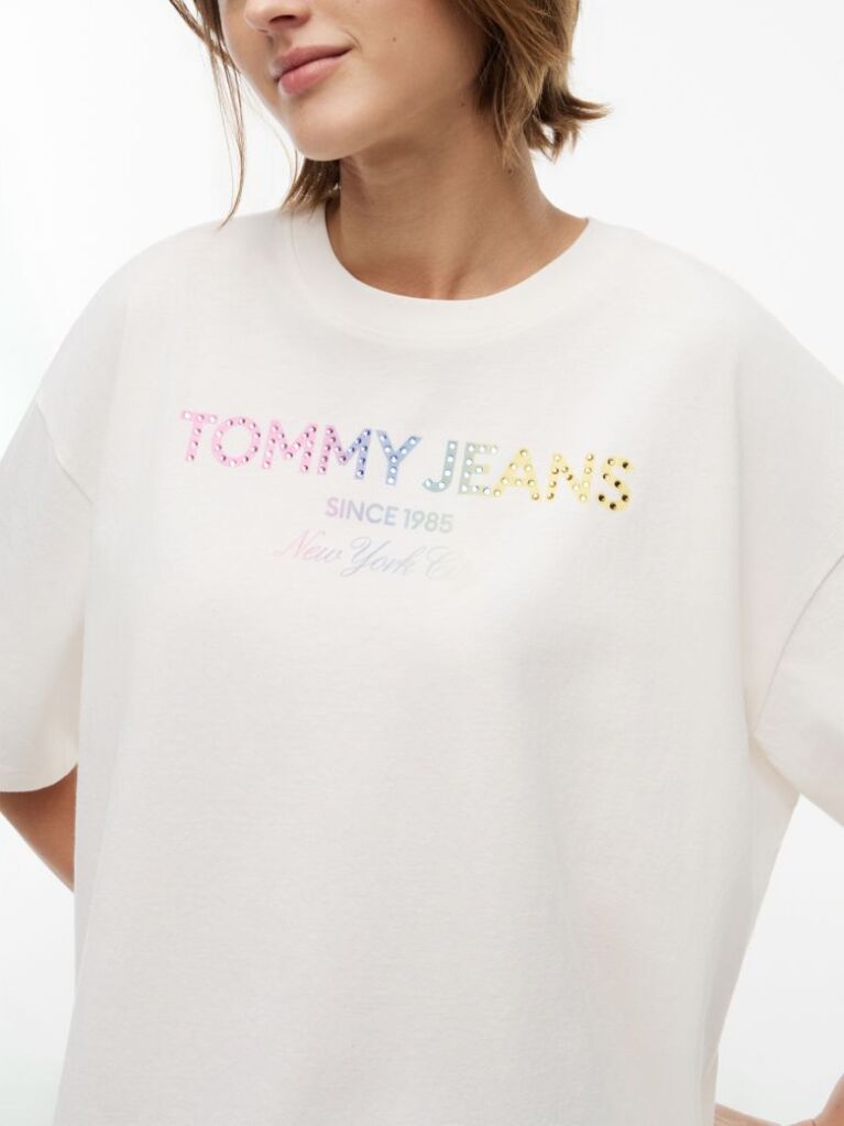 White Washed Oversized Jersey T-Shirt  Women