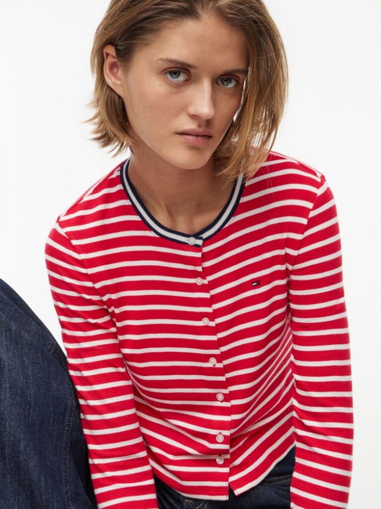 Multi Slim Jersey Cardigan  Women