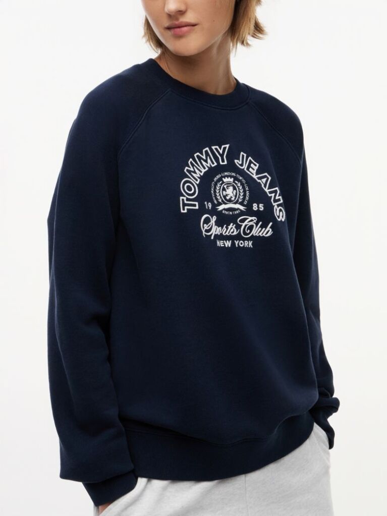 Blue Crest Logo Terry Sweatshirt  Women
