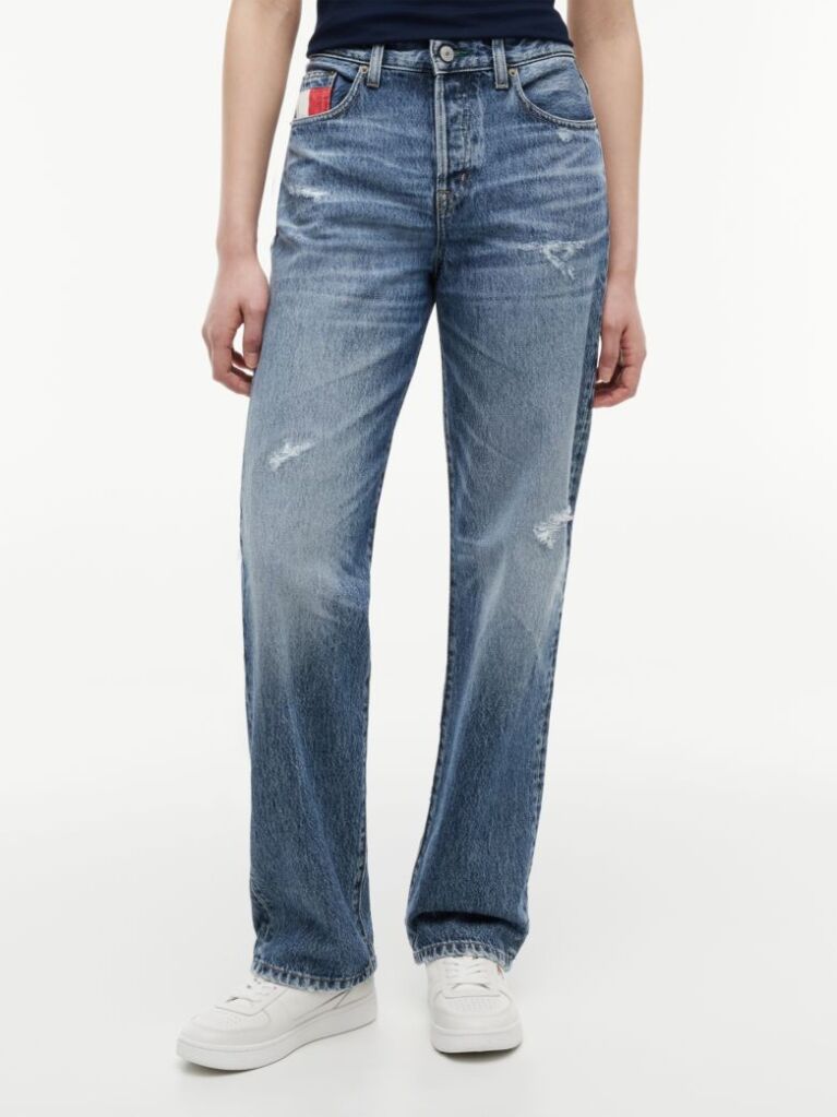 Denim Vintage Τζιν Με Μεσαίο Καβάλο Σε Ίσια Και Στενή Γραμμή  Γυναίκες
