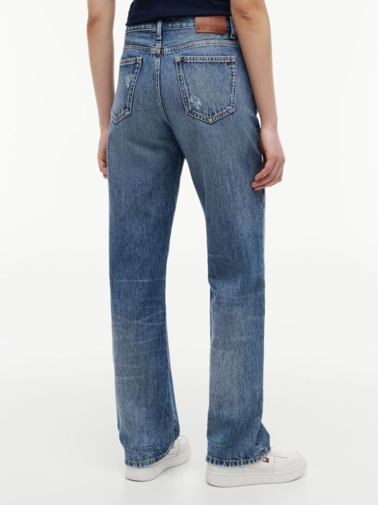 Denim Vintage Τζιν Με Μεσαίο Καβάλο Σε Ίσια Και Στενή Γραμμή  Γυναίκες