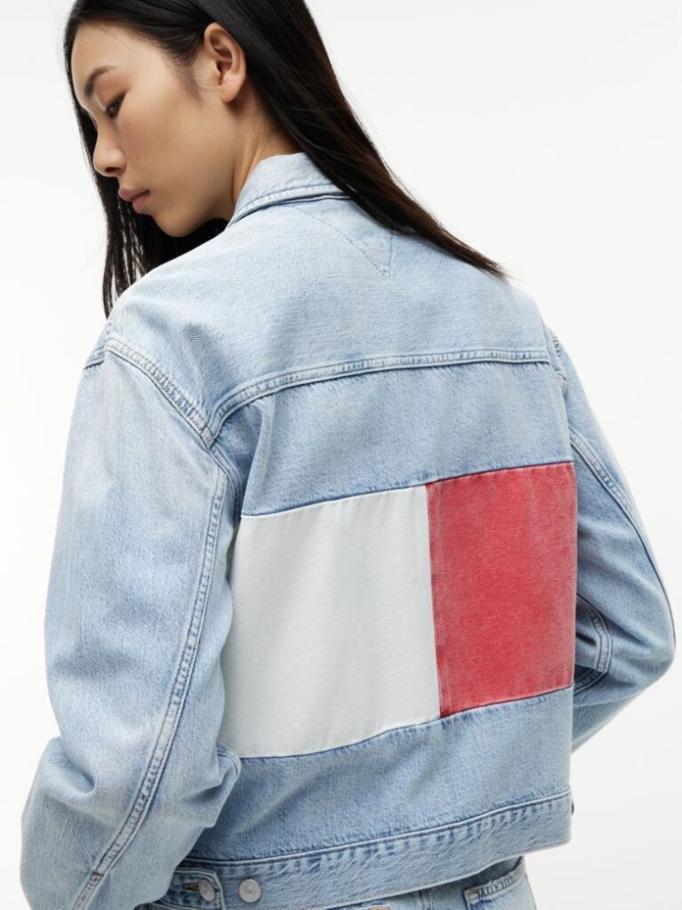 Denim Vintage Denim Τζάκετ Σε Άνετη Γραμμή  Γυναίκες