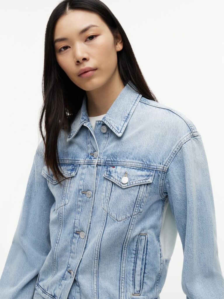 Denim Vintage Denim Τζάκετ Σε Άνετη Γραμμή  Γυναίκες