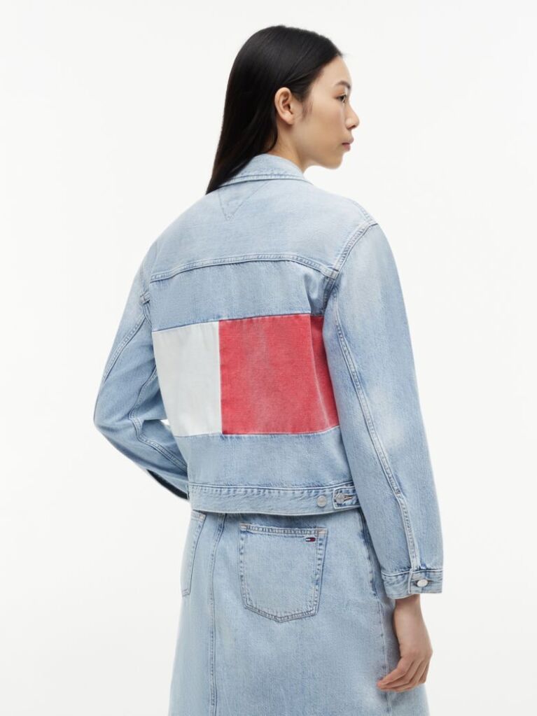 Denim Vintage Denim Τζάκετ Σε Άνετη Γραμμή  Γυναίκες