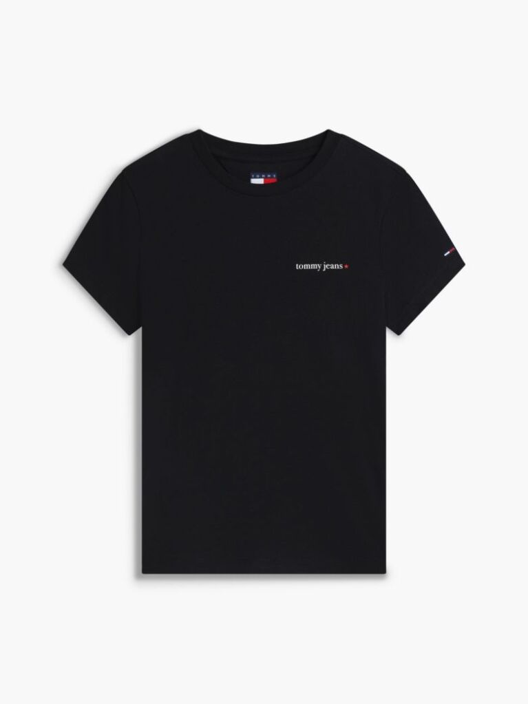 Black Logo Slim Jersey T-Shirt  Women