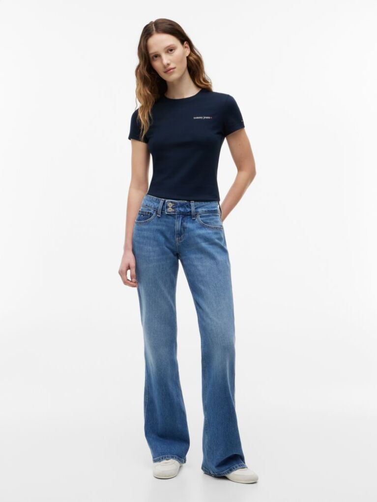 Blue Logo Slim Jersey T-Shirt  Women