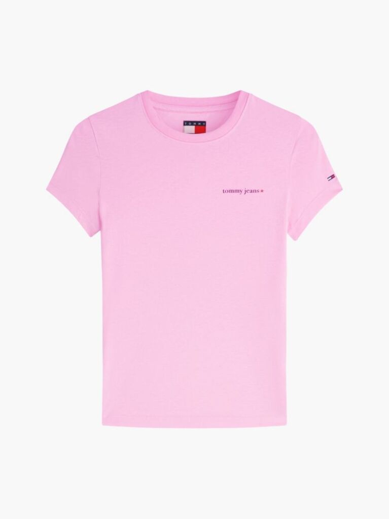 Pink Logo Slim Jersey T-Shirt  Women