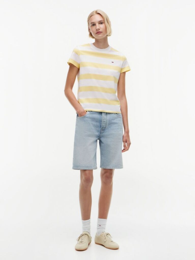 Multi Βαμβακερό T-Shirt Με Σημαία  Γυναίκες