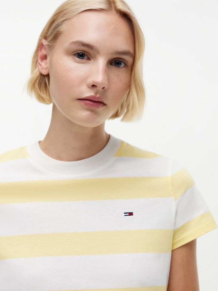 Multi Βαμβακερό T-Shirt Με Σημαία  Γυναίκες