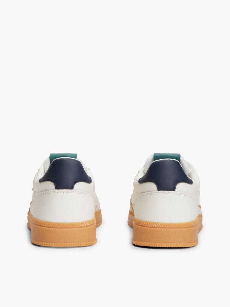 White The Greenwich Logo Leather Trainers  Men