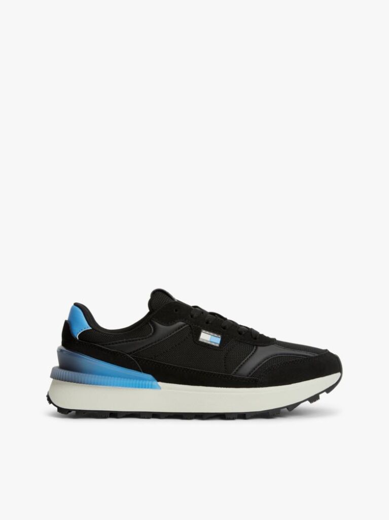 Μαύρο Sneakers Με Υφασμάτινα Πάνελ  Άνδρες