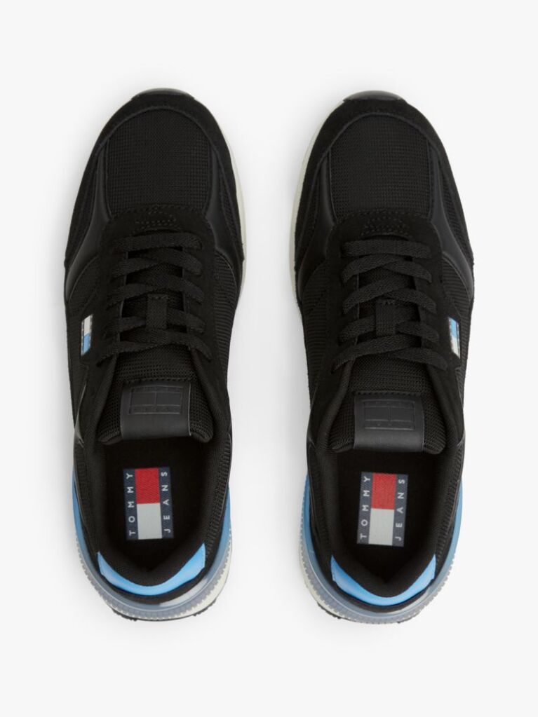 Μαύρο Sneakers Με Υφασμάτινα Πάνελ  Άνδρες