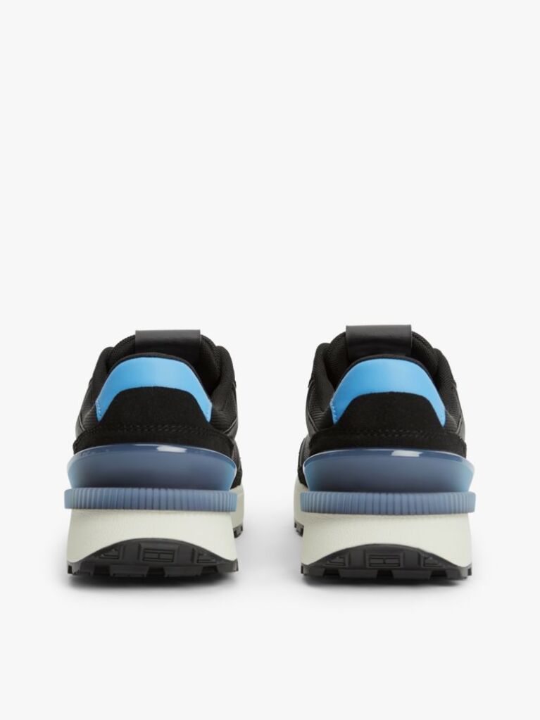 Μαύρο Sneakers Με Υφασμάτινα Πάνελ  Άνδρες